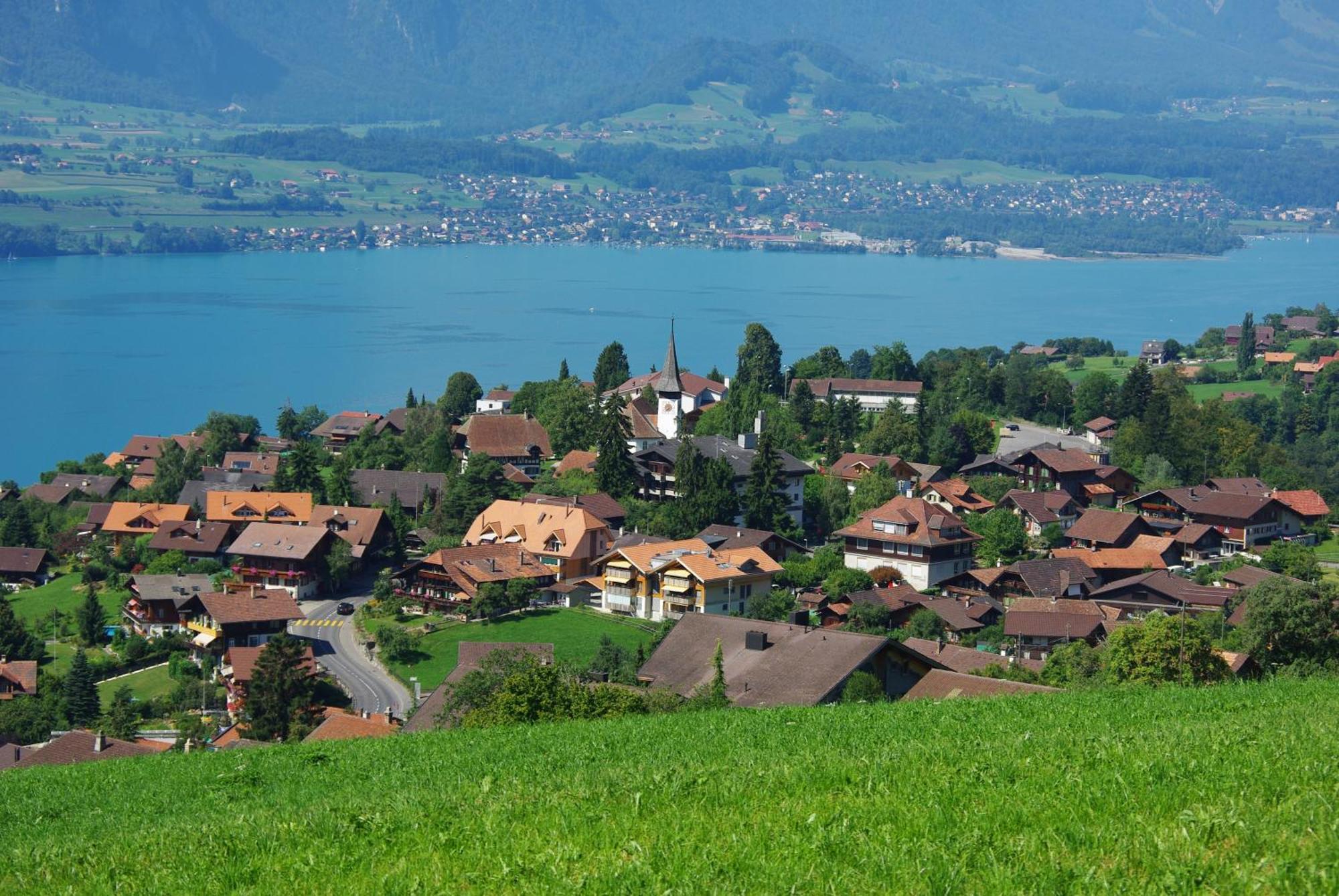 Hotel Adler Sigriswil Bagian luar foto